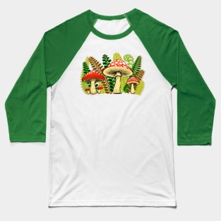 Happy Mushrooms Baseball T-Shirt